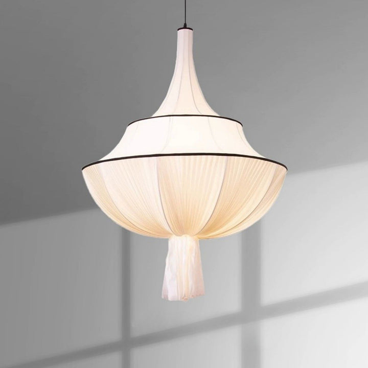 Marianna Pendant Lamp – Mid Century White Fabric for Modern Bedroom | Vinlighting