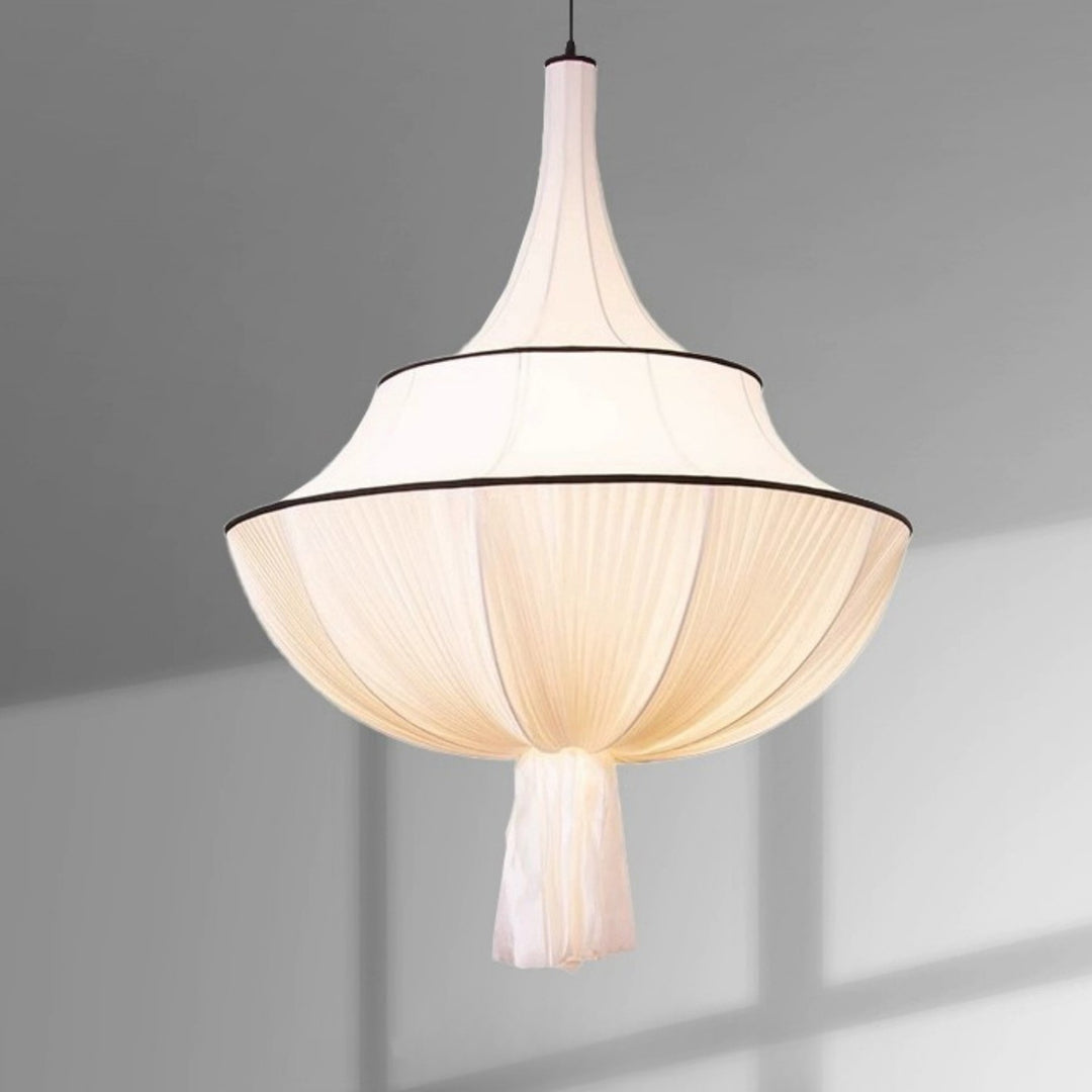 Marianna Pendant Lamp – Mid Century White Fabric for Modern Bedroom | Vinlighting