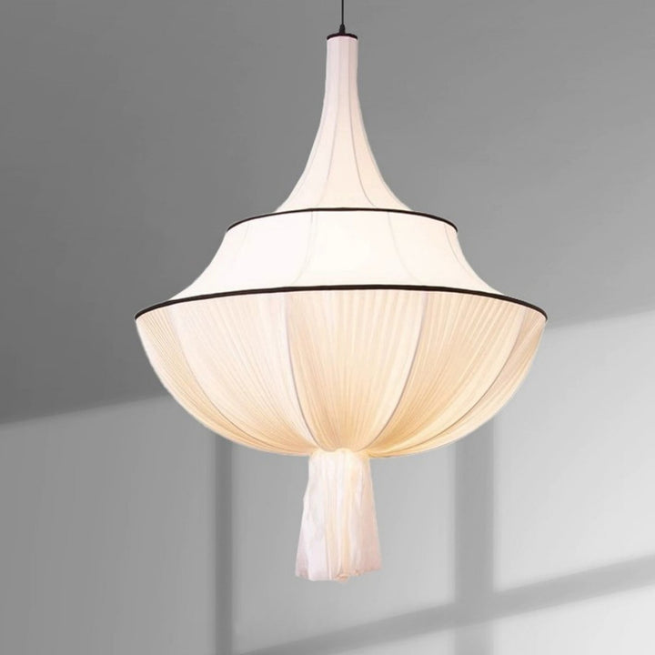 Marianna Pendant Lamp – Mid Century White Fabric for Modern Bedroom | Vinlighting