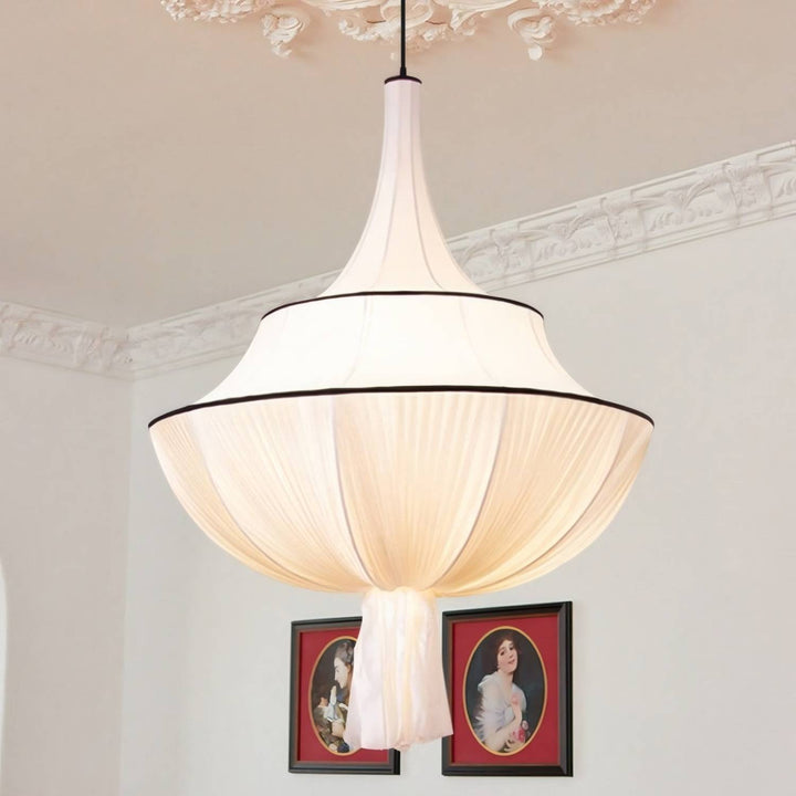 Marianna Pendant Lamp – Mid Century White Fabric for Modern Bedroom | Vinlighting