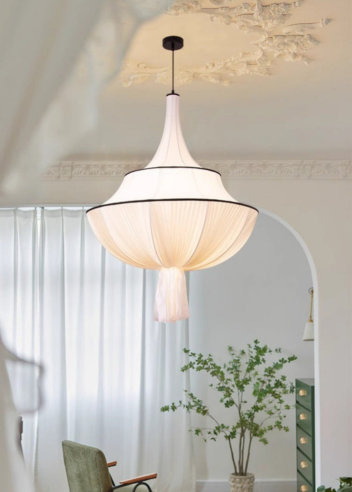 Marianna Pendant Lamp – Mid Century White Fabric for Modern Bedroom | Vinlighting