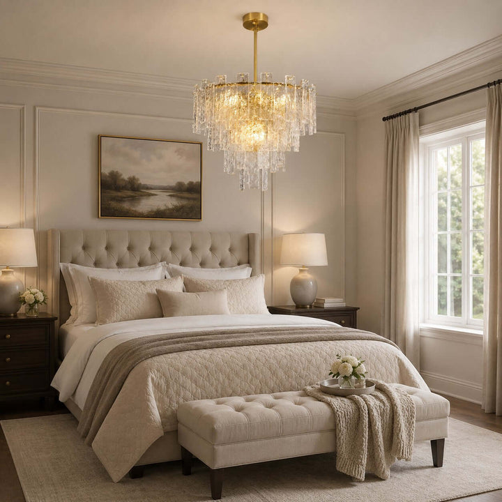 Marielle Chandelier for French Modern Dining Room Lighting Today