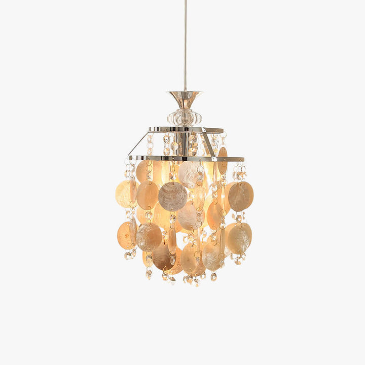Marielle Shell Pendant Light for Cream French Bedroom Decor Style | Vinlighting