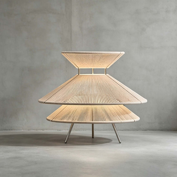 Marlow Table Lamp - Minimalist Wabi Sabi Cotton Thread Table Lamp | Vinlighting