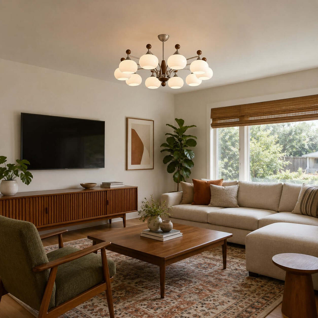 Marlowe Chandelier – Classic Mid-Century Dining Room Glass Chandelier | Vinlighting