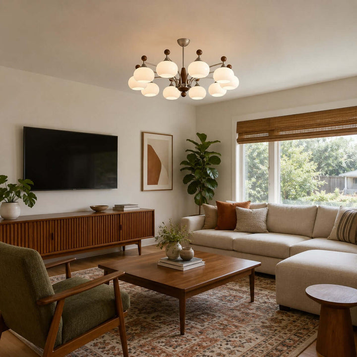 Marlowe Chandelier – Classic Mid-Century Dining Room Glass Chandelier | Vinlighting