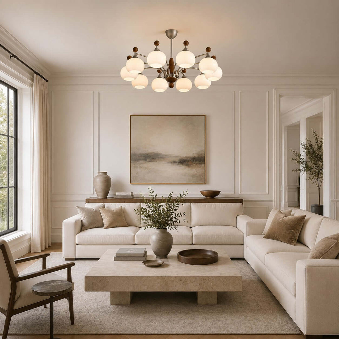 Marlowe Chandelier – Classic Mid-Century Dining Room Glass Chandelier | Vinlighting
