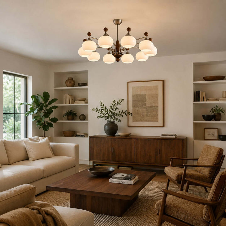 Marlowe Chandelier – Classic Mid-Century Dining Room Glass Chandelier | Vinlighting