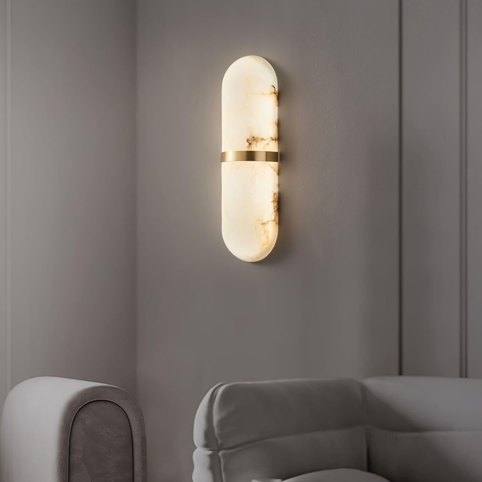 Marmo Alabaster Wall Lamp - Modern Brass Design – Vinlighting