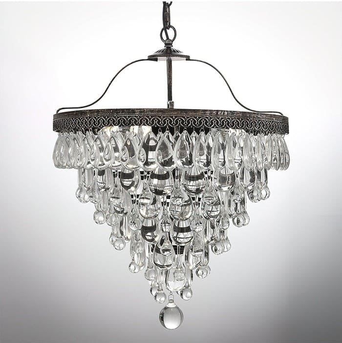 Crystal Inverted Pyramid Chandelier