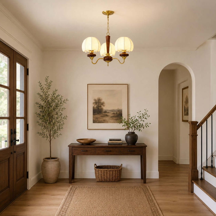 Marvelle Chandelier – American Vintage Fabric Mushroom Dining Lighting | Vinlighting