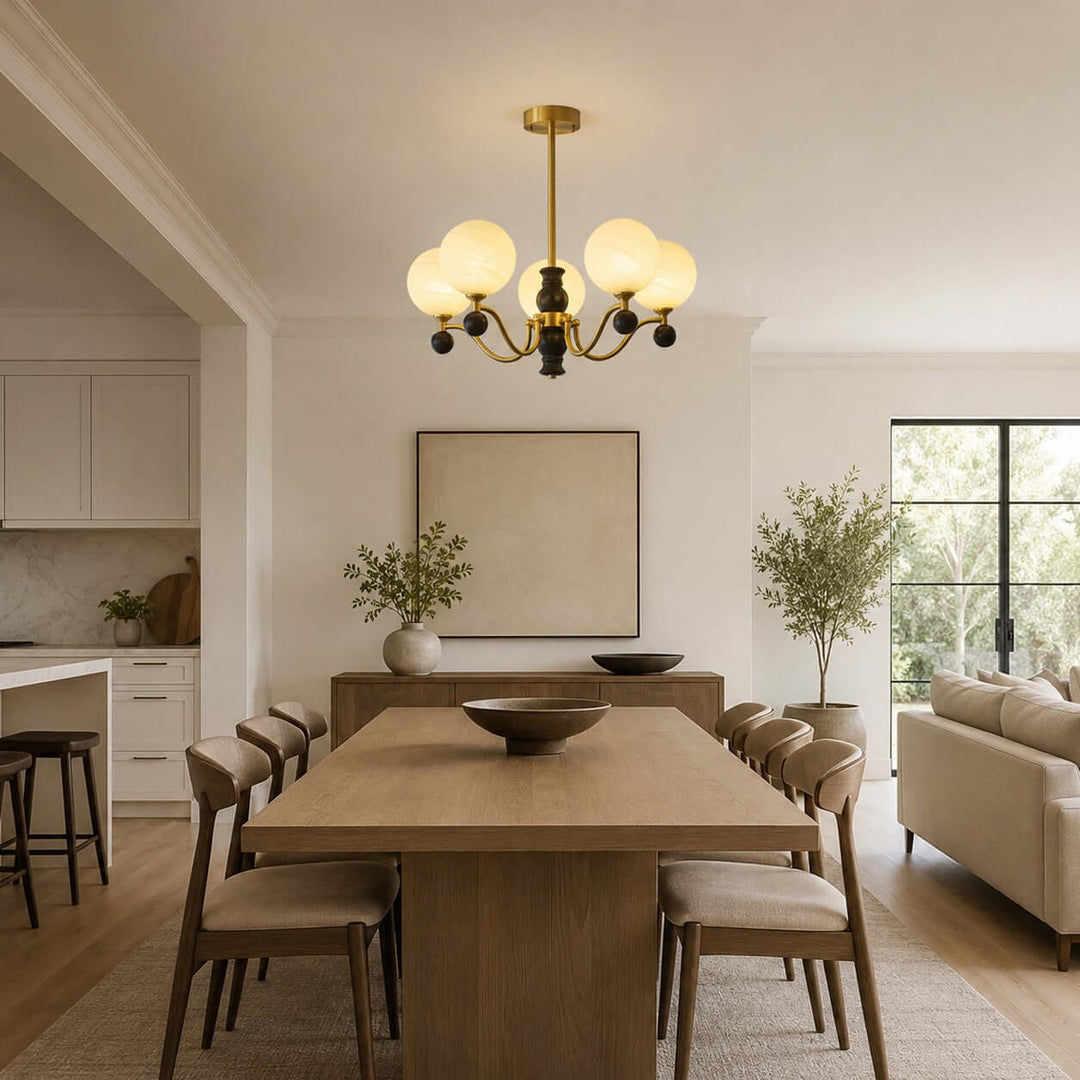 Marvello Chandelier - Vintage Glass Dining Room Chandelier Lamp | Vinlighting