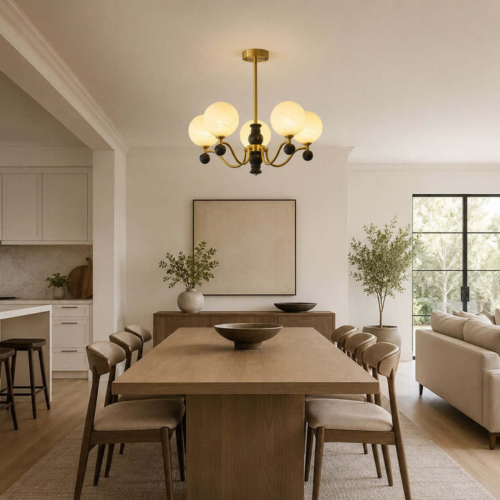 Marvello Chandelier - Vintage Glass Dining Room Chandelier Lamp | Vinlighting