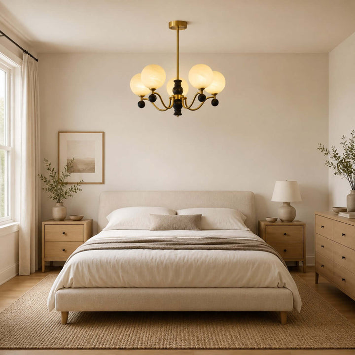 Marvello Chandelier - Vintage Glass Dining Room Chandelier Lamp | Vinlighting