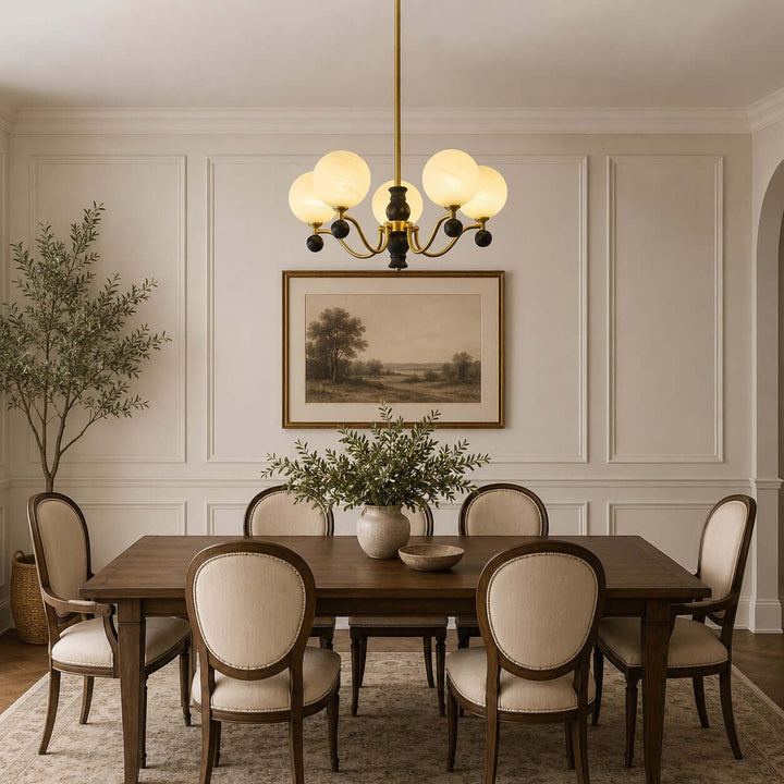 Marvello Chandelier - Vintage Glass Dining Room Chandelier Lamp | Vinlighting