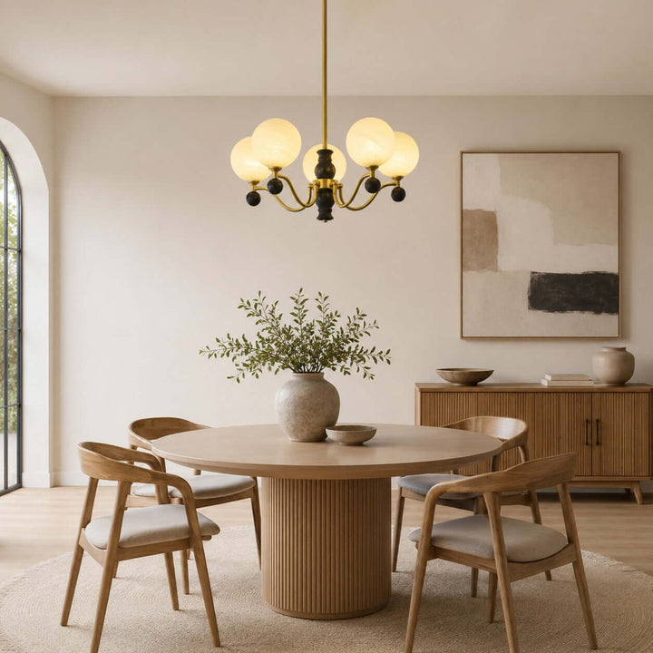 Marvello Chandelier - Vintage Glass Dining Room Chandelier Lamp | Vinlighting