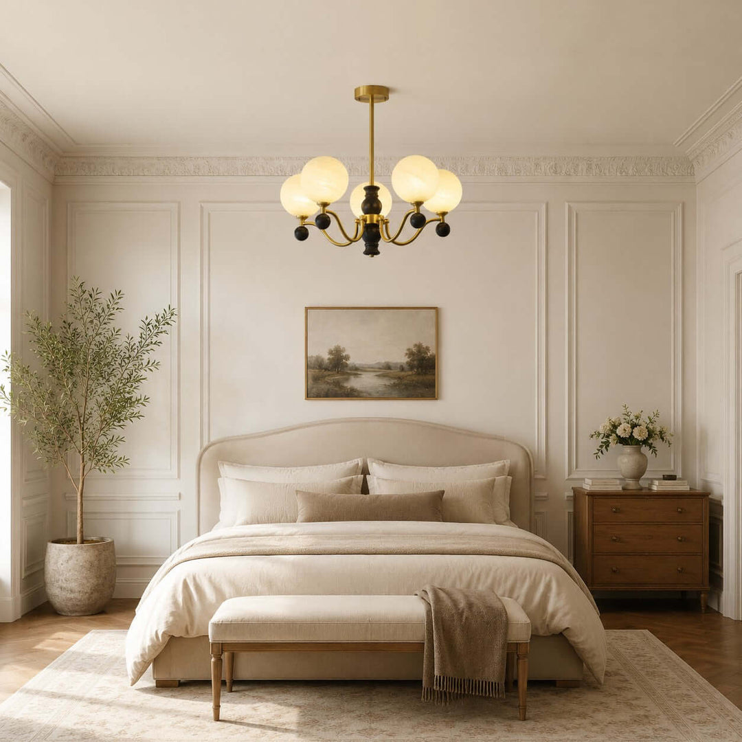 Marvello Chandelier - Vintage Glass Dining Room Chandelier Lamp | Vinlighting
