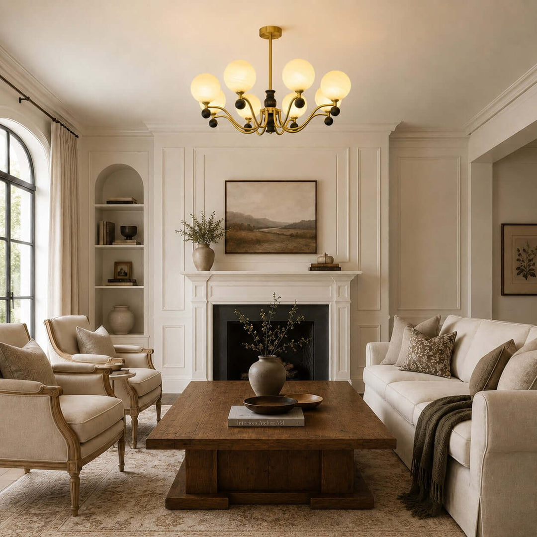 Marvello Chandelier - Vintage Glass Dining Room Chandelier Lamp | Vinlighting