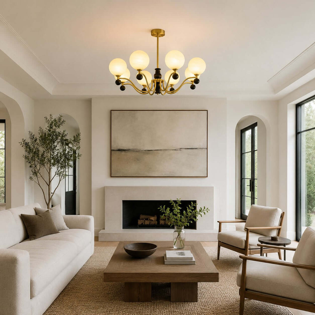 Marvello Chandelier - Vintage Glass Dining Room Chandelier Lamp | Vinlighting