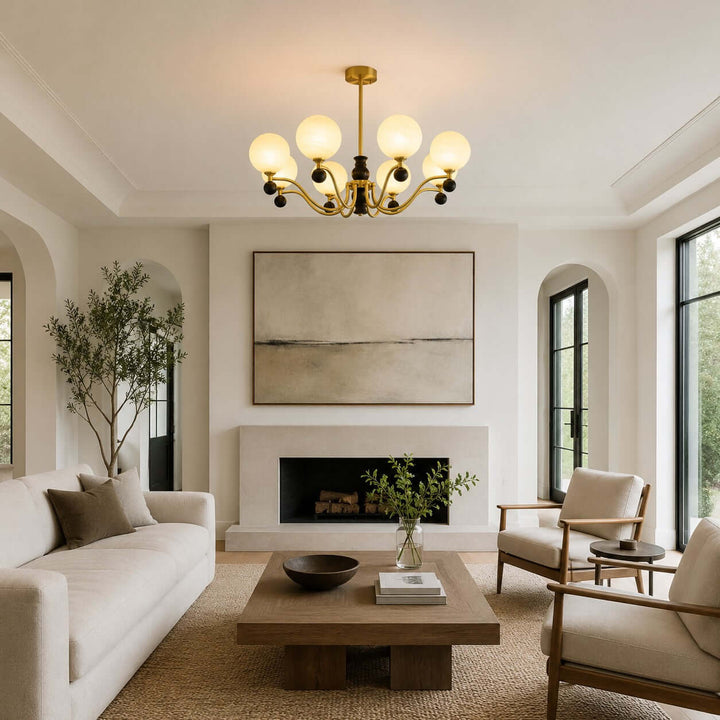 Marvello Chandelier - Vintage Glass Dining Room Chandelier Lamp | Vinlighting