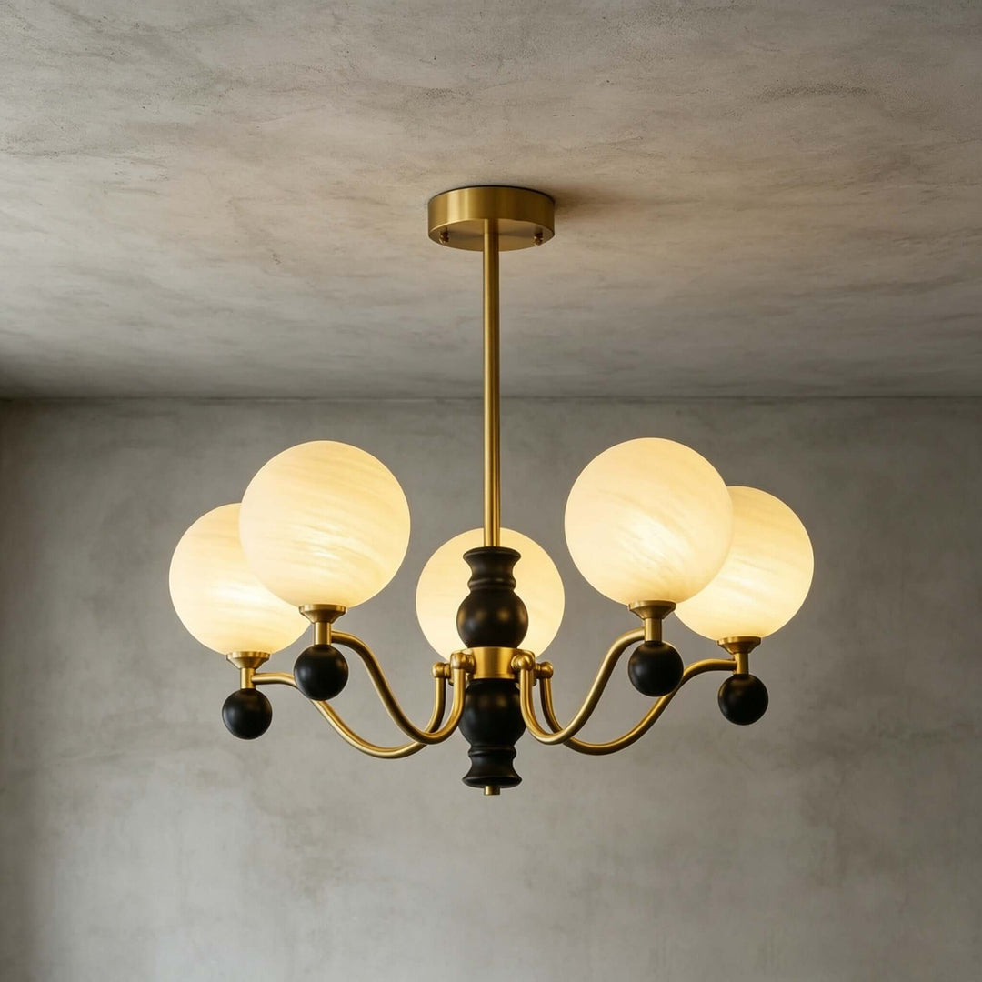 Marvello Chandelier - Vintage Glass Dining Room Chandelier Lamp | Vinlighting