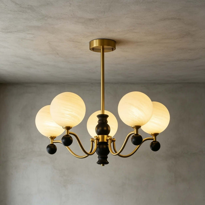 Marvello Chandelier - Vintage Glass Dining Room Chandelier Lamp | Vinlighting