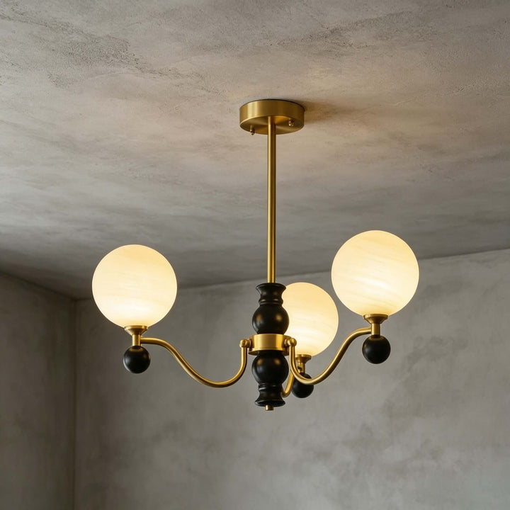 Marvello Chandelier - Vintage Glass Dining Room Chandelier Lamp | Vinlighting