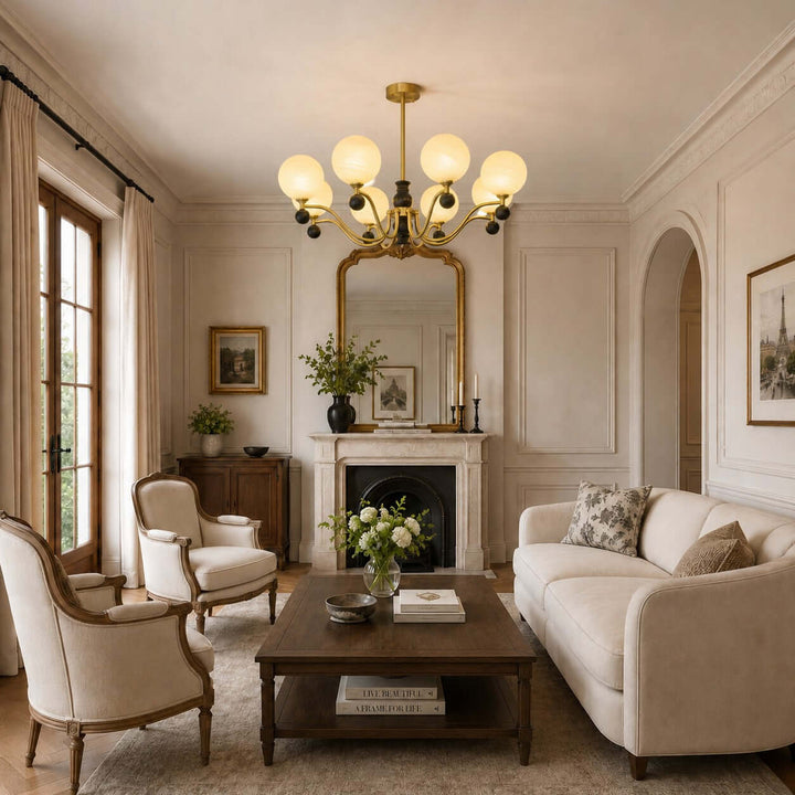 Marvello Chandelier - Vintage Glass Dining Room Chandelier Lamp | Vinlighting
