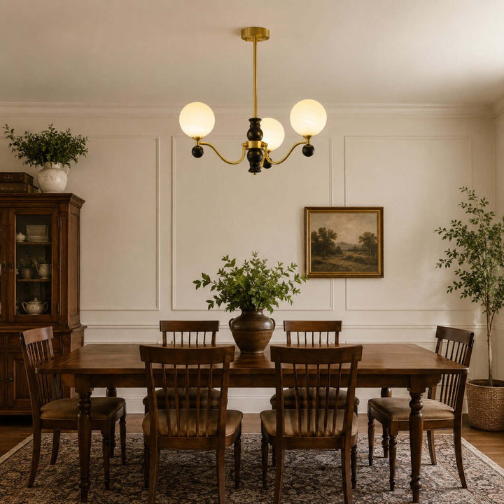 Marvello Chandelier - Vintage Glass Dining Room Chandelier Lamp | Vinlighting