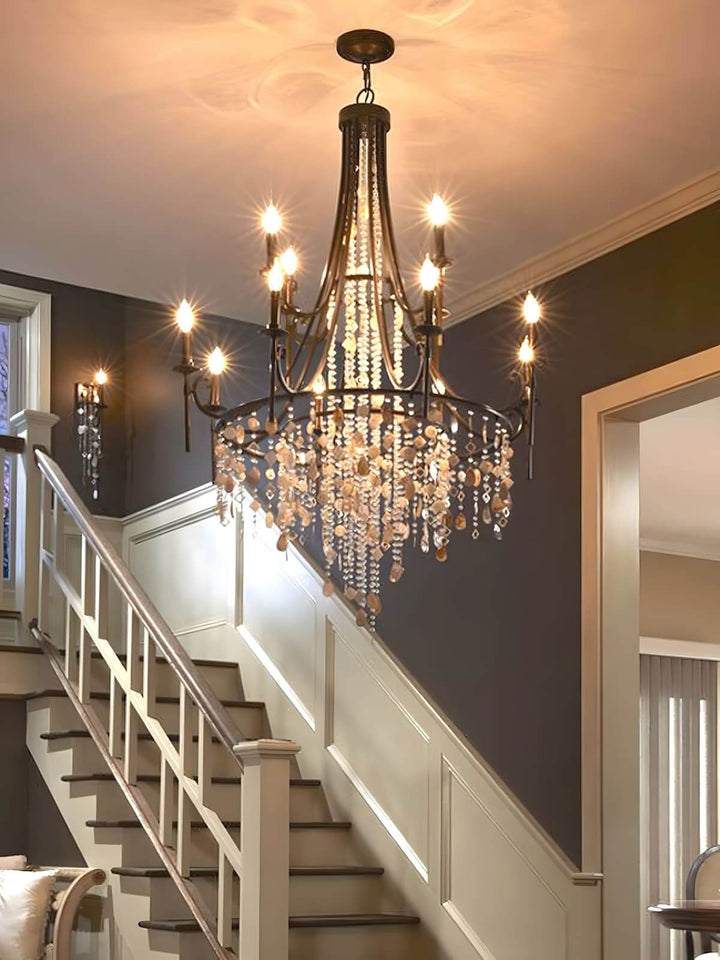Mavul Chandelier - Elegant American Crystal Lighting