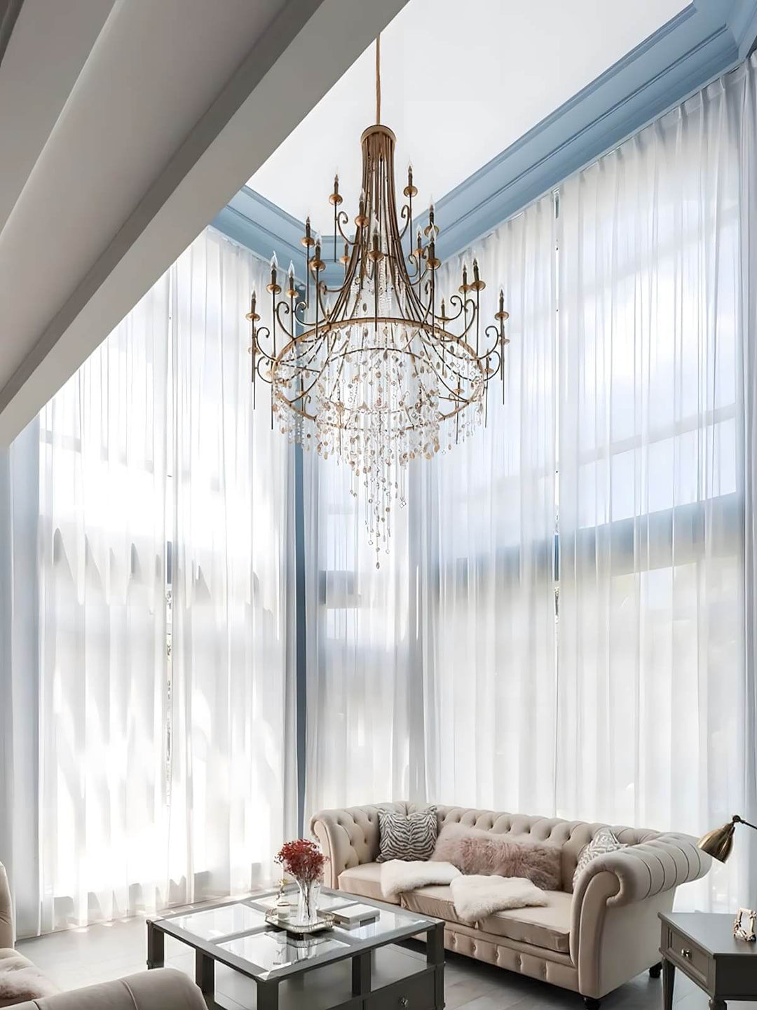 Mavul Chandelier - Elegant American Crystal Lighting