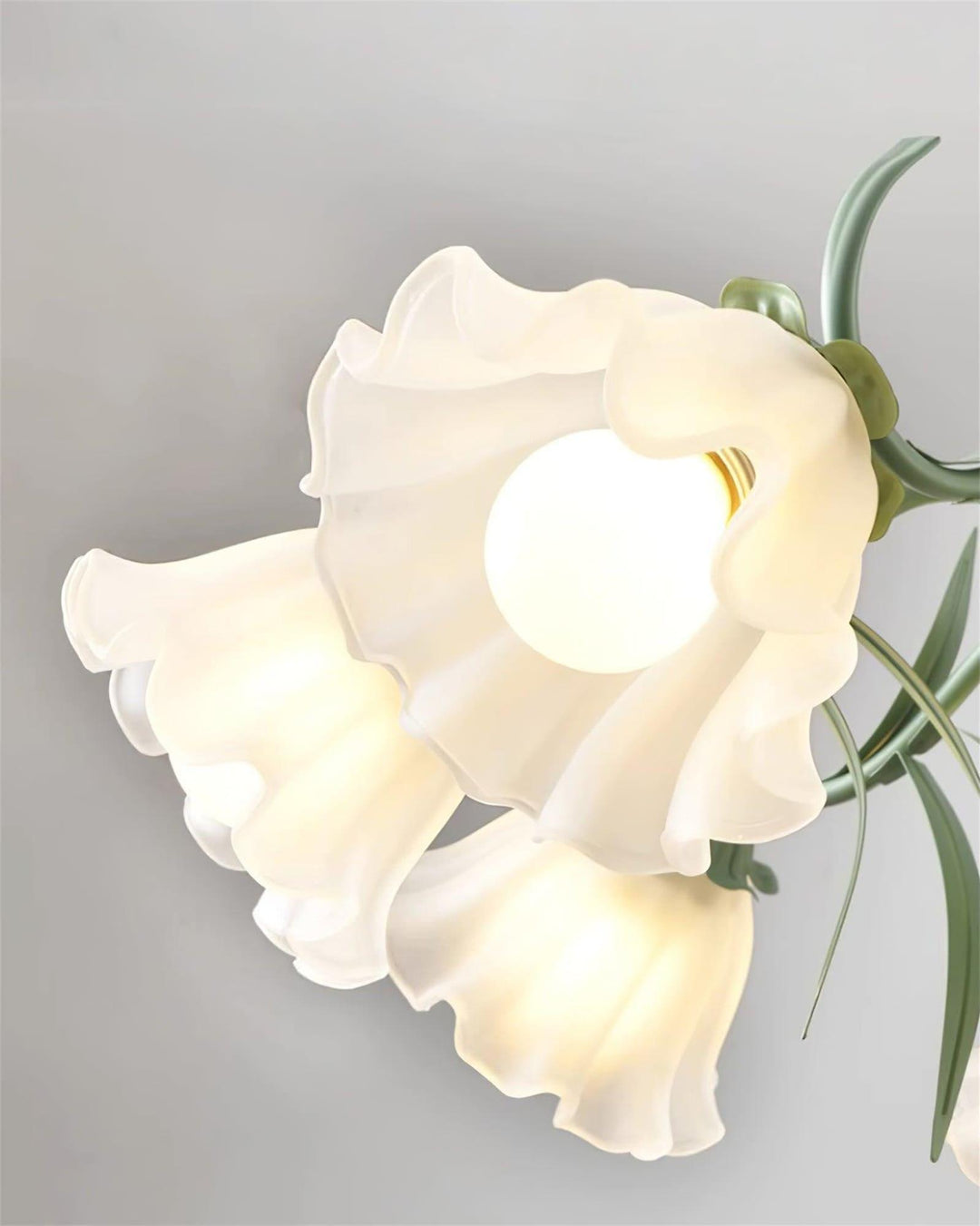 Maysea Lily Flower Chandelier | Vintage Green Shabby Chic Lighting | Vinlighting | Vinlighting