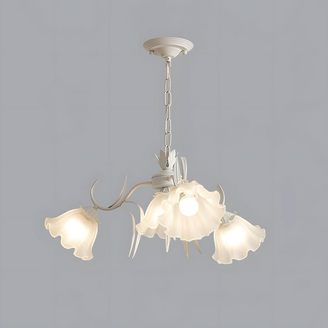 Maysea Lily Flower Chandelier | Vintage Green Shabby Chic Lighting | Vinlighting | Vinlighting