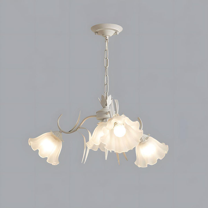 Maysea Lily Flower Chandelier | Vintage Green Shabby Chic Lighting | Vinlighting | Vinlighting