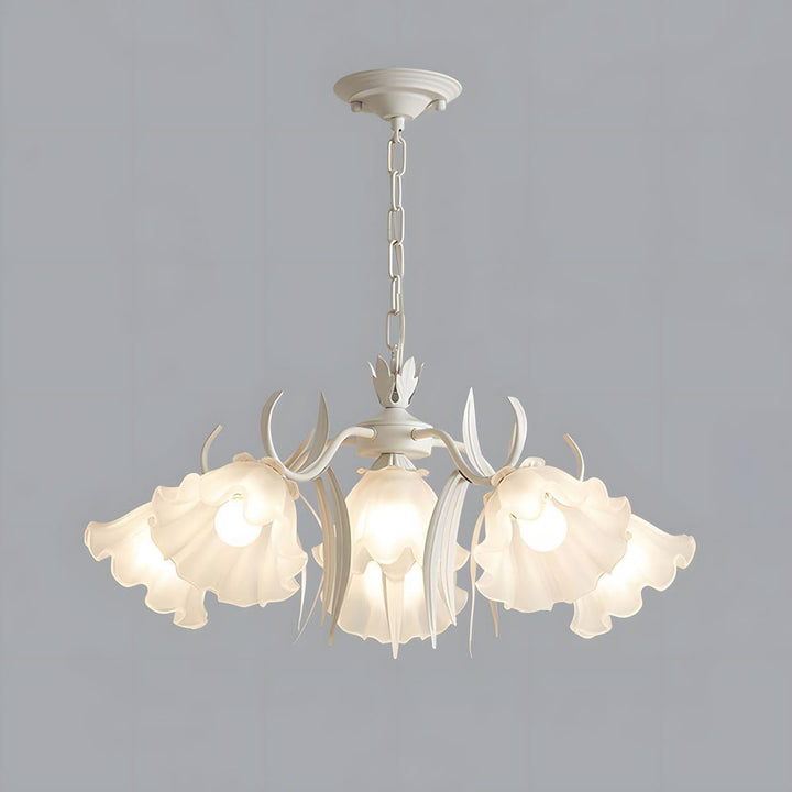 Maysea Lily Flower Chandelier | Vintage Green Shabby Chic Lighting | Vinlighting | Vinlighting