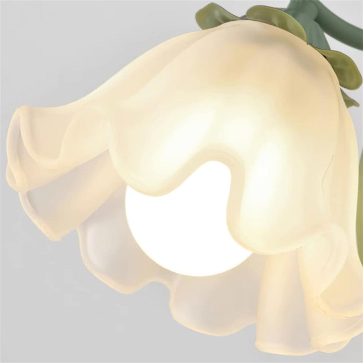 Maysea Lily Flower Chandelier | Vintage Green Shabby Chic Lighting | Vinlighting | Vinlighting