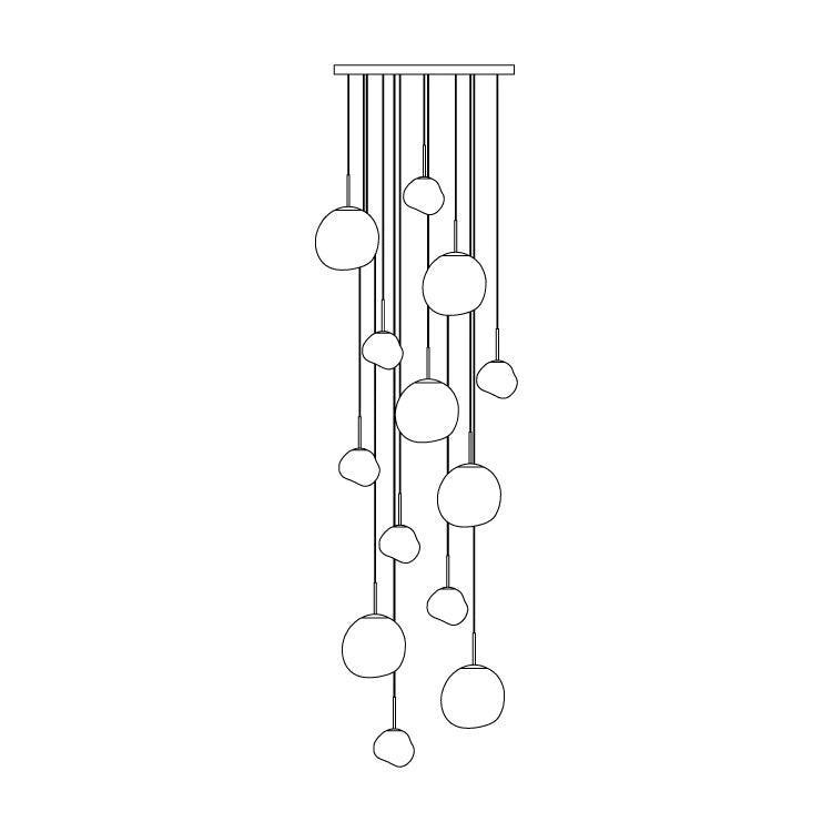 Melt Combination Pendant Light | Modern Hanging Lamp for Dining Room | Vinlighting | Vinlighting