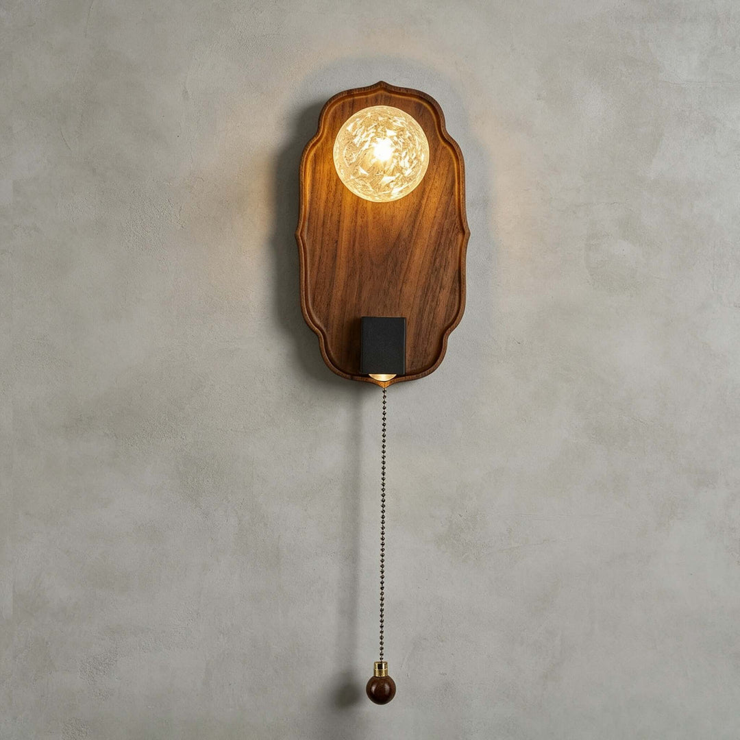 Merrin Wood Wall Sconce for Bedroom Reading and Hallway Walls