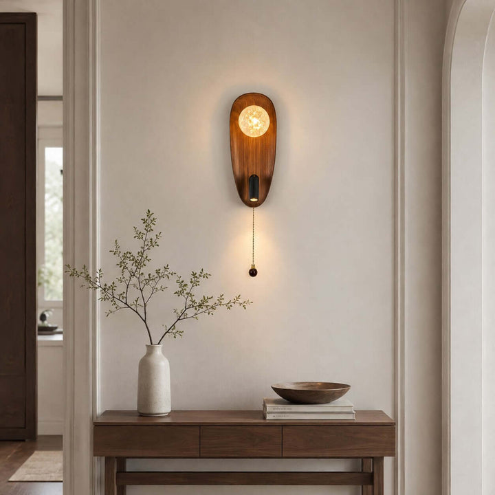 Merrin Wood Wall Sconce for Bedroom Reading and Hallway Walls