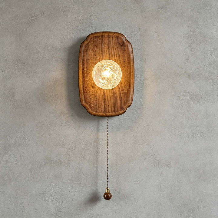 Merrin Modern Wood Wall Sconce for Bedroom and Hallway Decor
