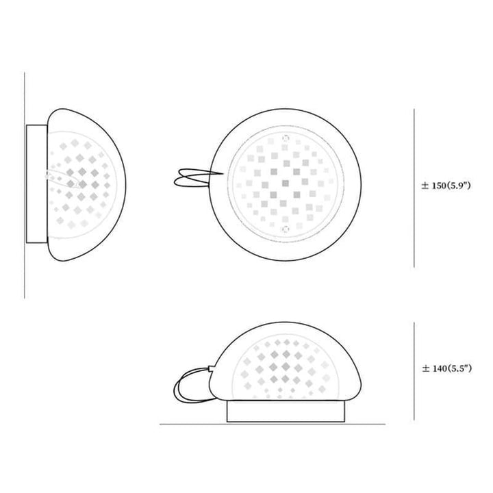 Mesh Glass Wall Sconce | Blown Clean Glass | Vinlighting | Vinlighting | Vinlighting