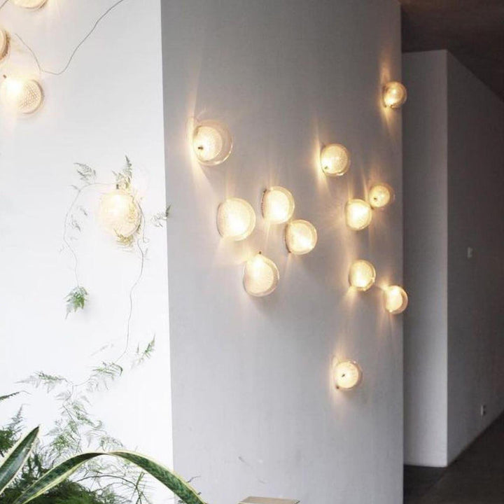 Mesh Glass Wall Sconce | Blown Clean Glass | Vinlighting | Vinlighting | Vinlighting
