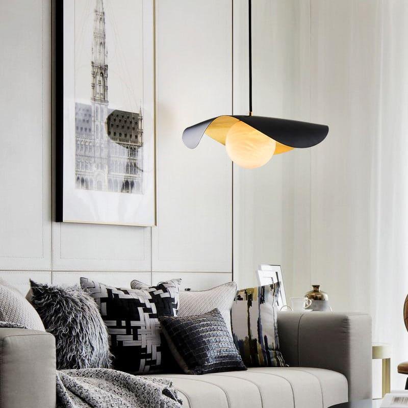 Mid Century Alabaster Pendant Light - Marble Hanging for Dining Room | Vinlighting | Vinlighting