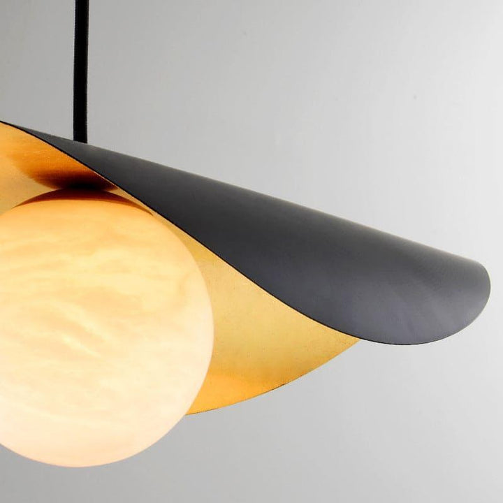 Mid Century Alabaster Pendant Light - Marble Hanging for Dining Room | Vinlighting | Vinlighting
