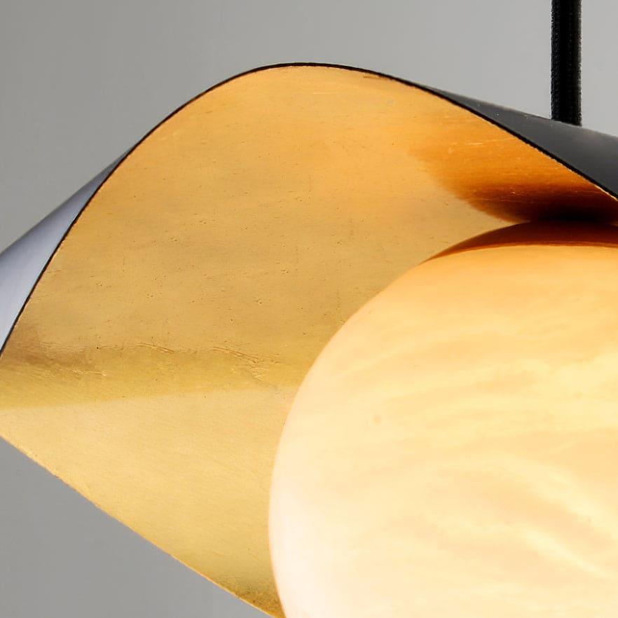 Mid Century Alabaster Pendant Light - Marble Hanging for Dining Room | Vinlighting | Vinlighting