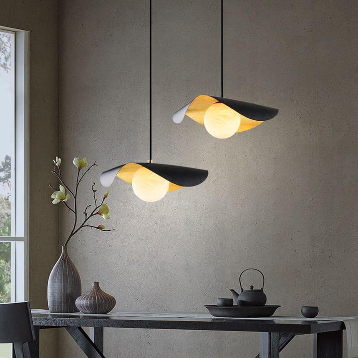 Mid Century Alabaster Pendant Light - Marble Hanging for Dining Room | Vinlighting | Vinlighting