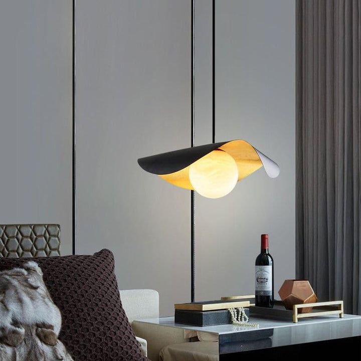 Mid Century Alabaster Pendant Light - Marble Hanging for Dining Room | Vinlighting | Vinlighting