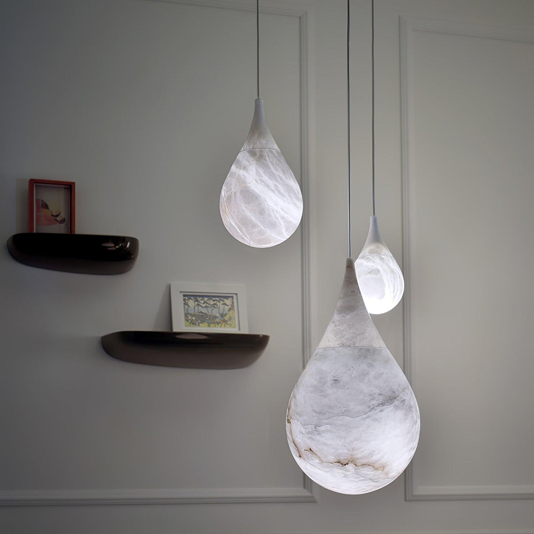 Mid Century Alabaster Prague Pendant Light | Kitchen Island Hanging | Vinlighting | Vinlighting