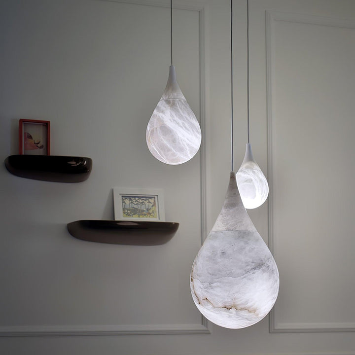 Mid Century Alabaster Prague Pendant Light | Kitchen Island Hanging | Vinlighting | Vinlighting
