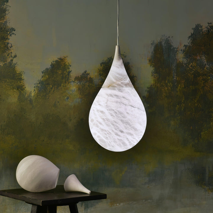 Mid Century Alabaster Prague Pendant Light | Kitchen Island Hanging | Vinlighting | Vinlighting